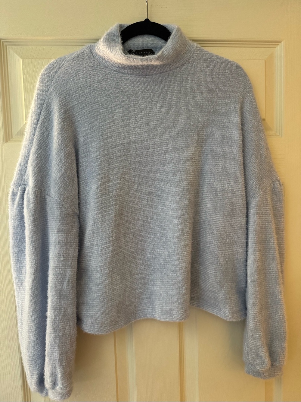Sanctuary Light Blue Mock Neck Sweater